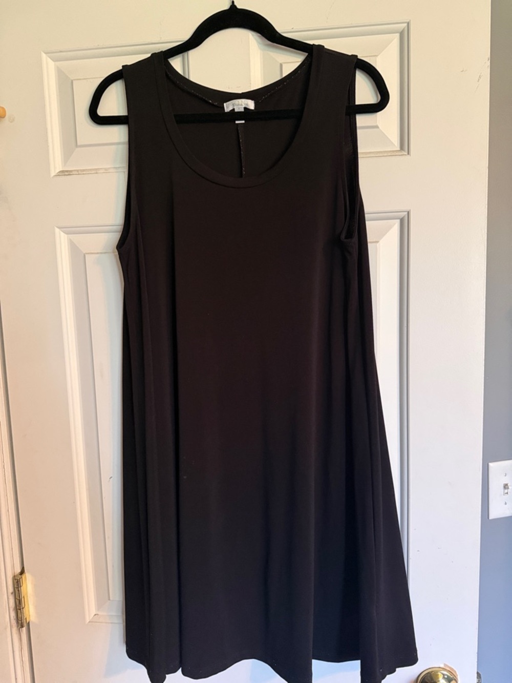 Sleeveless Black A-Line Dress